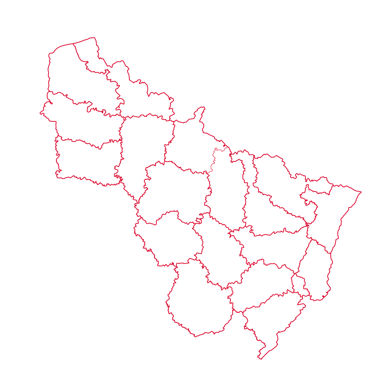 Rabotage Carte Nord Est Filaire